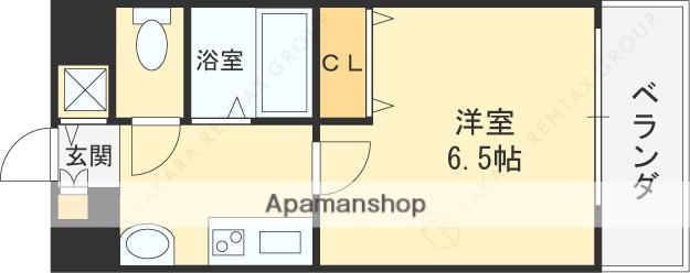 サンアーク深江橋(1K/3階)の間取り写真