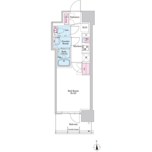 BPRレジデンス新梅田(1K/10階)の間取り写真