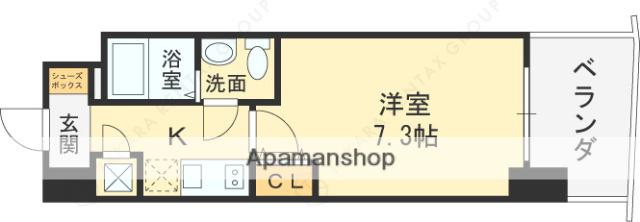 セレニテ京橋クレア(1K/3階)の間取り写真