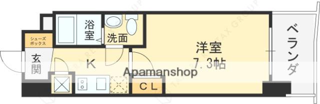 セレニテ京橋クレア(1K/6階)の間取り写真