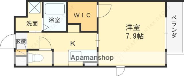 Y&Mスパジオ友渕(1K/3階)の間取り写真