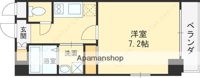 スペランツァ関目(1K/9階)の間取り写真