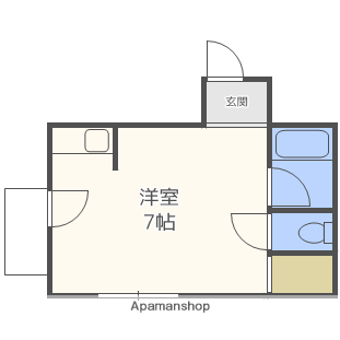 シティハイム森ノ宮(ワンルーム/2階)の間取り写真