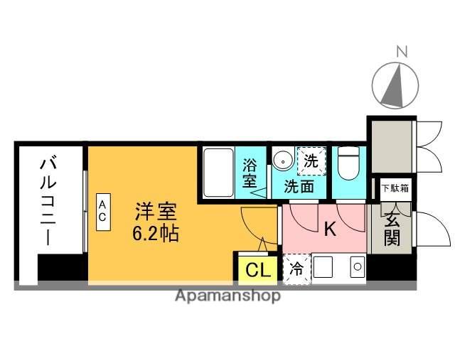 JMFレジデンス桜ノ宮(1K/11階)の間取り写真