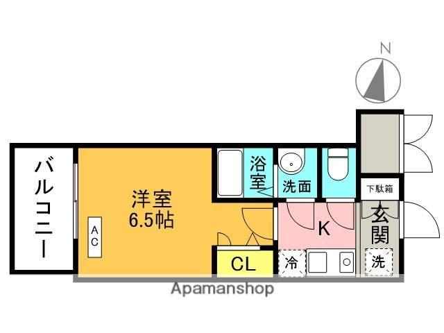 JMFレジデンス桜ノ宮(1K/4階)の間取り写真