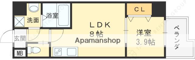VIGORE MIYAKOJIMA(1LDK/5階)の間取り写真