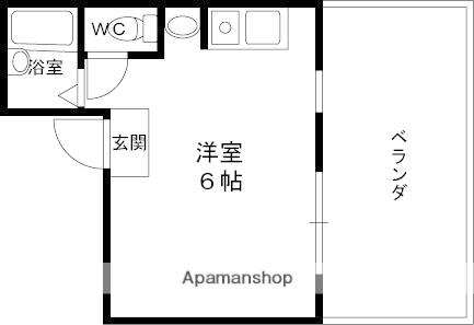 サンレスポワール天六(ワンルーム/5階)の間取り写真