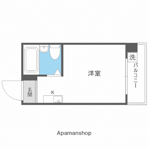 バルビゾン新大阪(ワンルーム/3階)の間取り写真