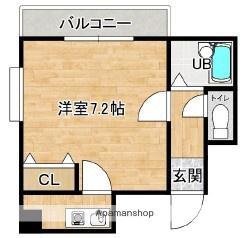 オークグレイス香里園(1K/2階)の間取り写真