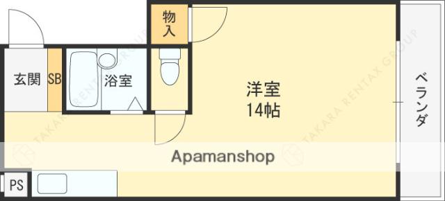 サンロイヤル柴島パート2(ワンルーム/2階)の間取り写真