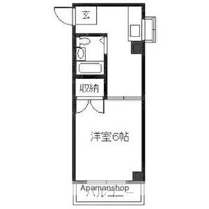 ソレイユ12(1DK/4階)の間取り写真