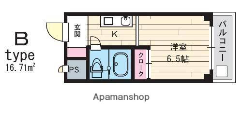 メゾン・ド・ソフィー(1K/3階)の間取り写真