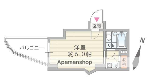 シティハイツピコ(1K/6階)の間取り写真