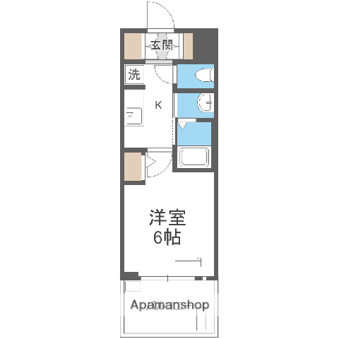 エステムコート新大阪XIIIニスタ(1K/8階)の間取り写真