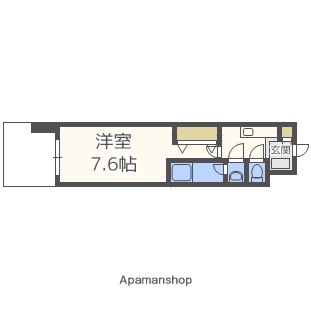レジディア新大阪(1K/3階)の間取り写真