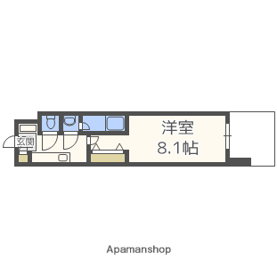 レジディア新大阪(1K/6階)の間取り写真