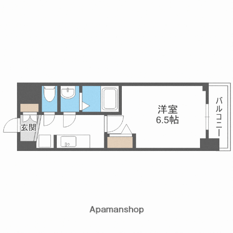 プレサンス新大阪イオリア(1K/9階)の間取り写真