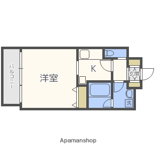 アーバンフラッツ西中島(1K/8階)の間取り写真