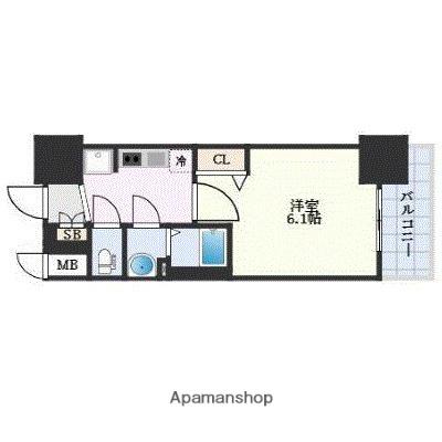プレサンス新大阪ストリーム(1K/4階)の間取り写真