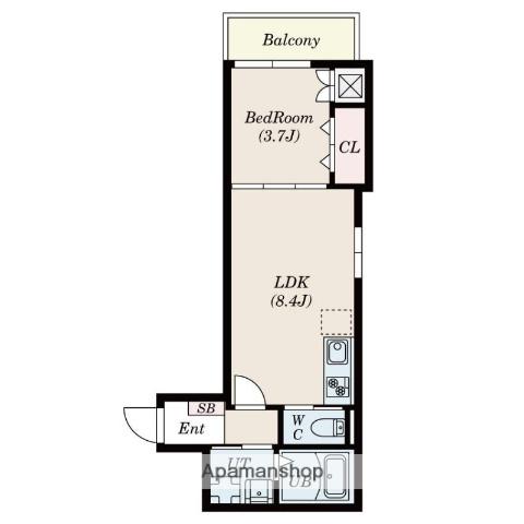 ATRIA 井高野(1LDK/3階)の間取り写真