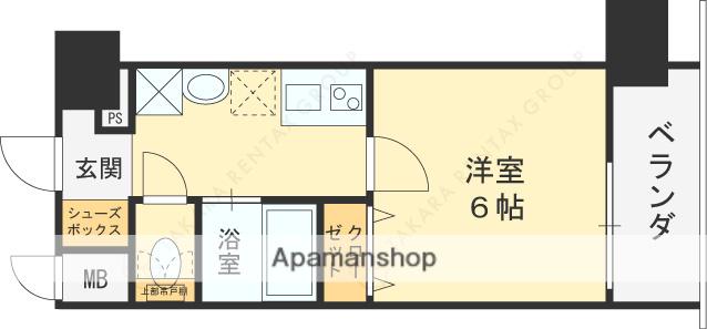 プレミアムステージ新大阪駅前Ⅱ(1K/7階)の間取り写真