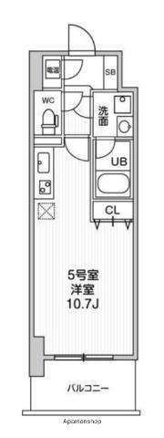 グレンパーク新大阪2(1K/8階)の間取り写真