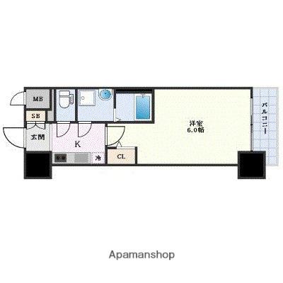 エスリード新大阪ザ・プレミアイースト(1K/12階)の間取り写真