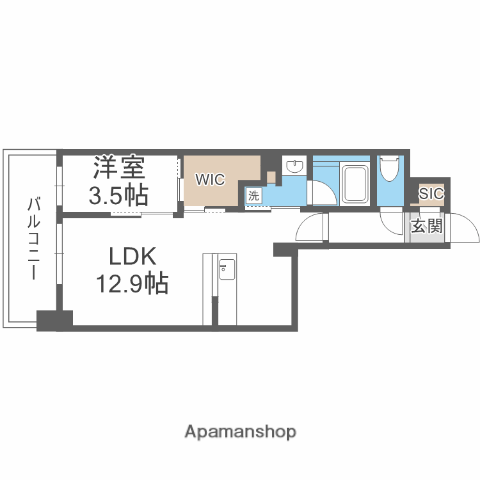 リビオメゾン新大阪(1LDK/8階)の間取り写真