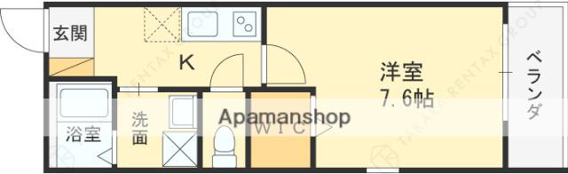 L-BASE徳庵駅前(1K/1階)の間取り写真