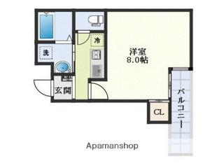 AILE柴島(1K/4階)の間取り写真