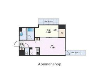 YOUSⅦ番館(1DK/2階)の間取り写真