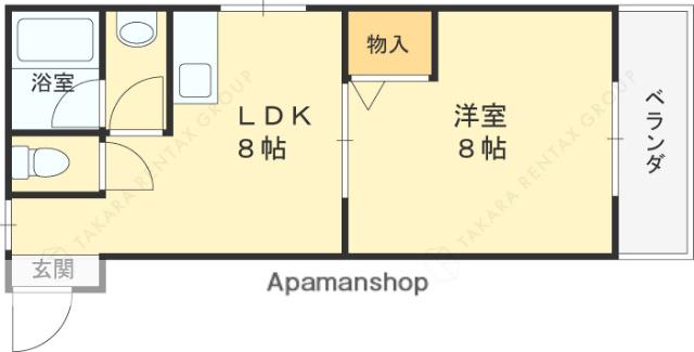 ニューコバヤシ(1LDK/4階)の間取り写真