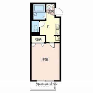 ブルームハイツ(1K/2階)の間取り写真