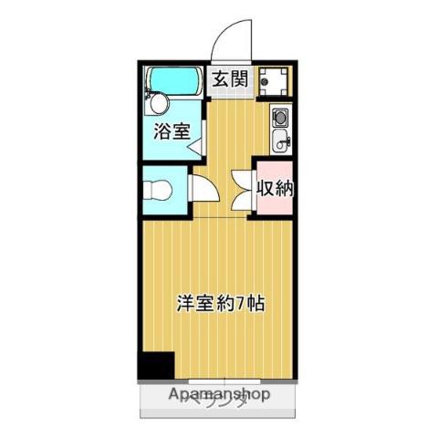 パークフロント21(ワンルーム/2階)の間取り写真