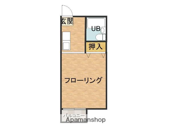田村ハイツⅡ(1K/1階)の間取り写真