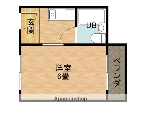 ビスタ千里丘Ⅲ(1K/4階)の間取り写真