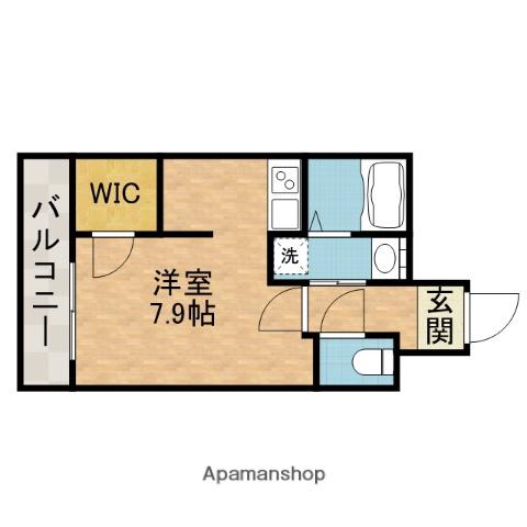 フェリーズ茨木(ワンルーム/7階)の間取り写真