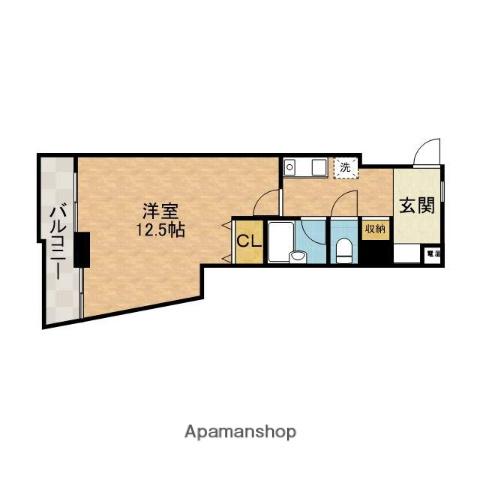 孝成ビル(1K/2階)の間取り写真