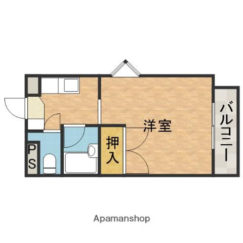 アルカディアST(1K/2階)の間取り写真
