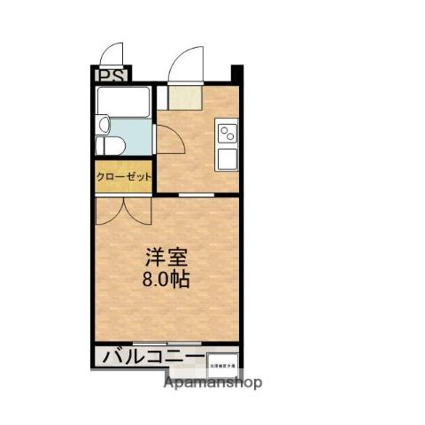 コーポヨシオカ(ワンルーム/1階)の間取り写真