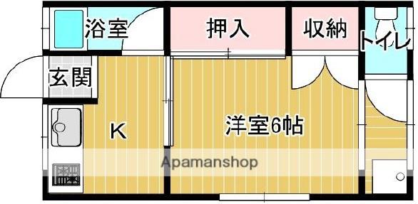 第3岡部コーポ(1K/1階)の間取り写真