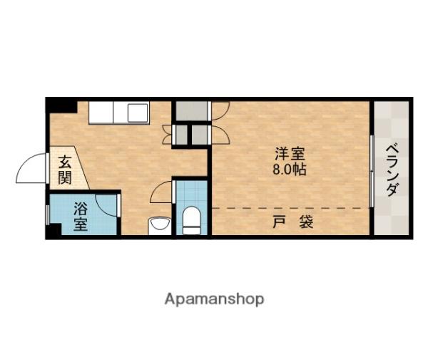 メゾン茨木(1DK/9階)の間取り写真