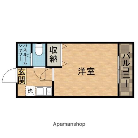 ソレーユ総持寺(1K/3階)の間取り写真