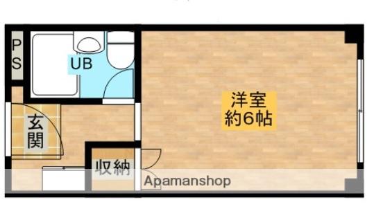 メゾンモアー(1K/2階)の間取り写真