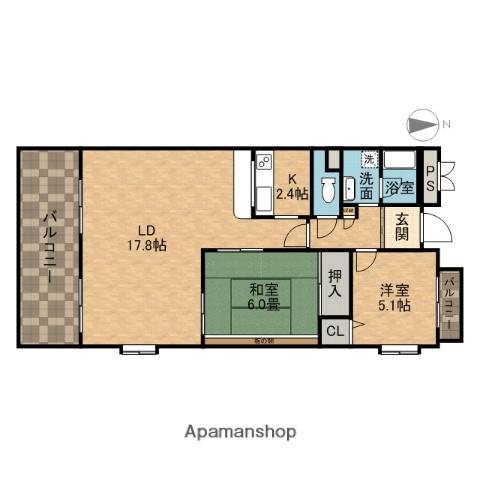ヌーヴェルハイム(2LDK/3階)の間取り写真