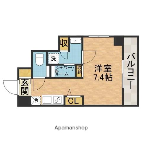 DAIWA RESIDENCE IBARAKI(ワンルーム/7階)の間取り写真