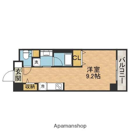 DAIWA RESIDENCE IBARAKI(ワンルーム/9階)の間取り写真