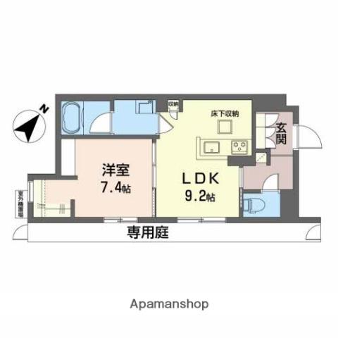 LA MAISON MARRON(1LDK/1階)の間取り写真
