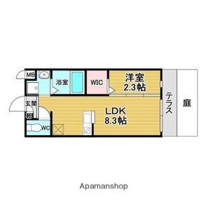 リアコート千里丘Ⅰノース(1LDK/1階)の間取り写真
