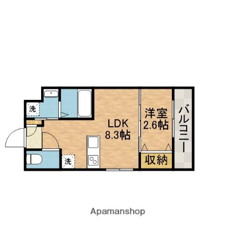 リアコート千里丘Ⅰサウス(1LDK/3階)の間取り写真